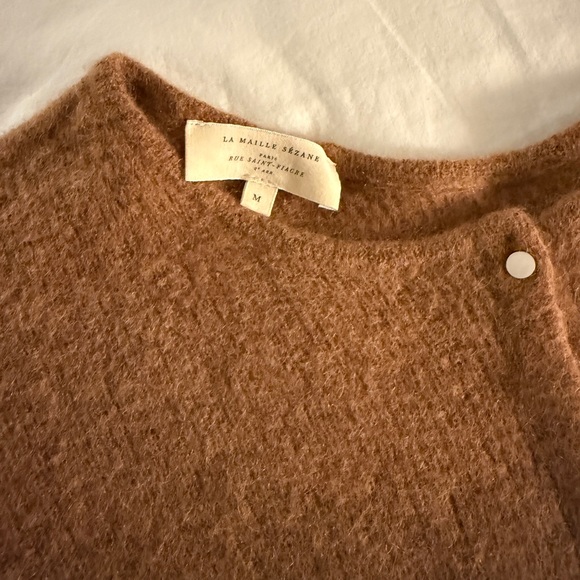 Sezane Gaspard Cardigan in Camel - Picture 2 of 3